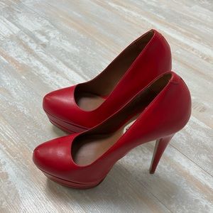 Red heels, Steve Madden size 5.5